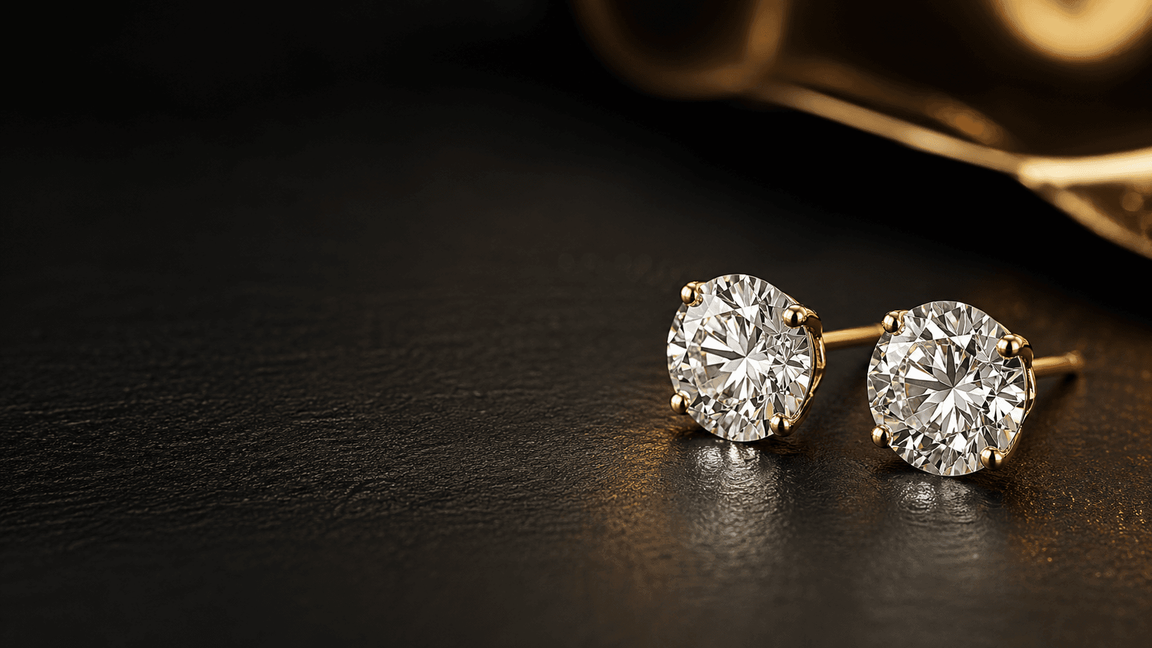 Kolczyki 1.00 ct total 14K różowe złoto